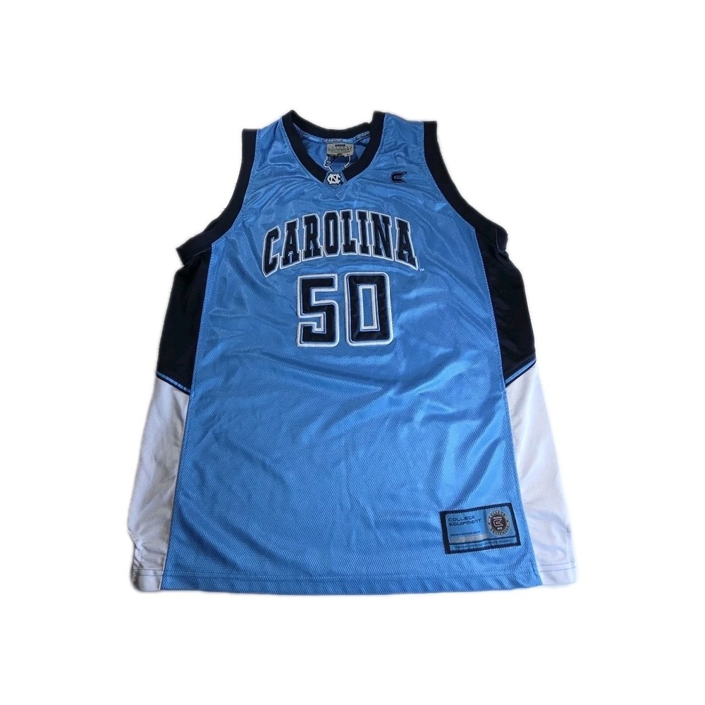 UNC NORTH CAROLINA TARHEELS COLLEGE EQUIPMENT COLOSSEUM ATHLETICS #50 JERSEY L